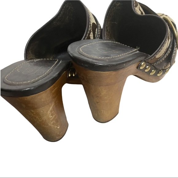 Coach 1941 Willow Signature Stud Detail Mule Clogs - Picture 5 of 9